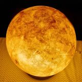 Lampe "Lune" en fibre de verre de l'ère spatiale, France 1970
