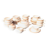 Tea service. Fat Lava. Brutalist. Vintage 60s.