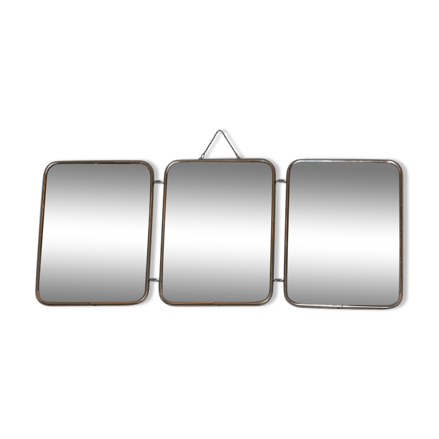 Miroir barbier triptyque 58 x 24 cm