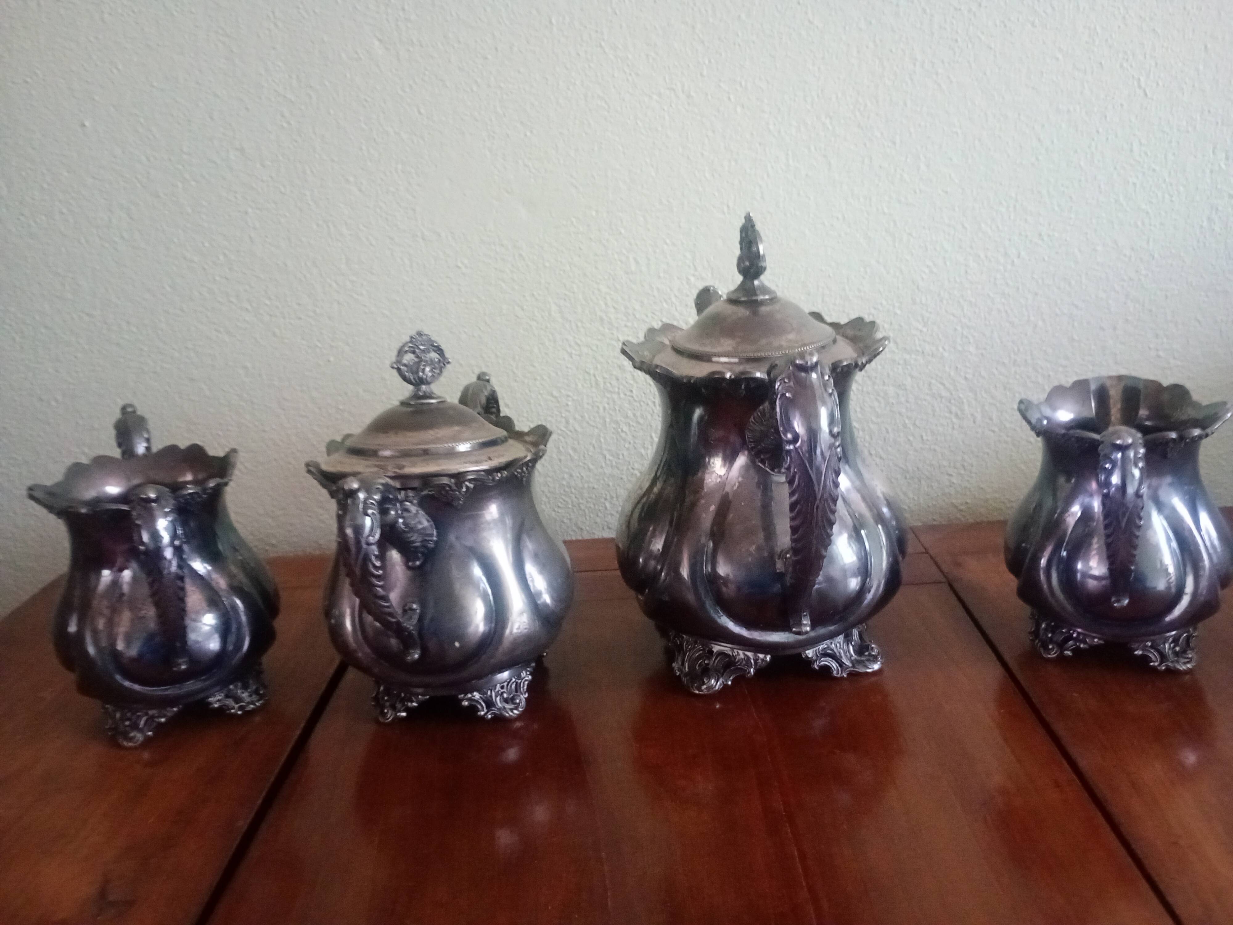 WEBSTER & SON - Antique coffee or tea service - Art Nouveau USA New York