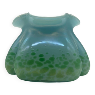 Iridescent glass butterfly vase, Loetz, Kralik, art nouveau