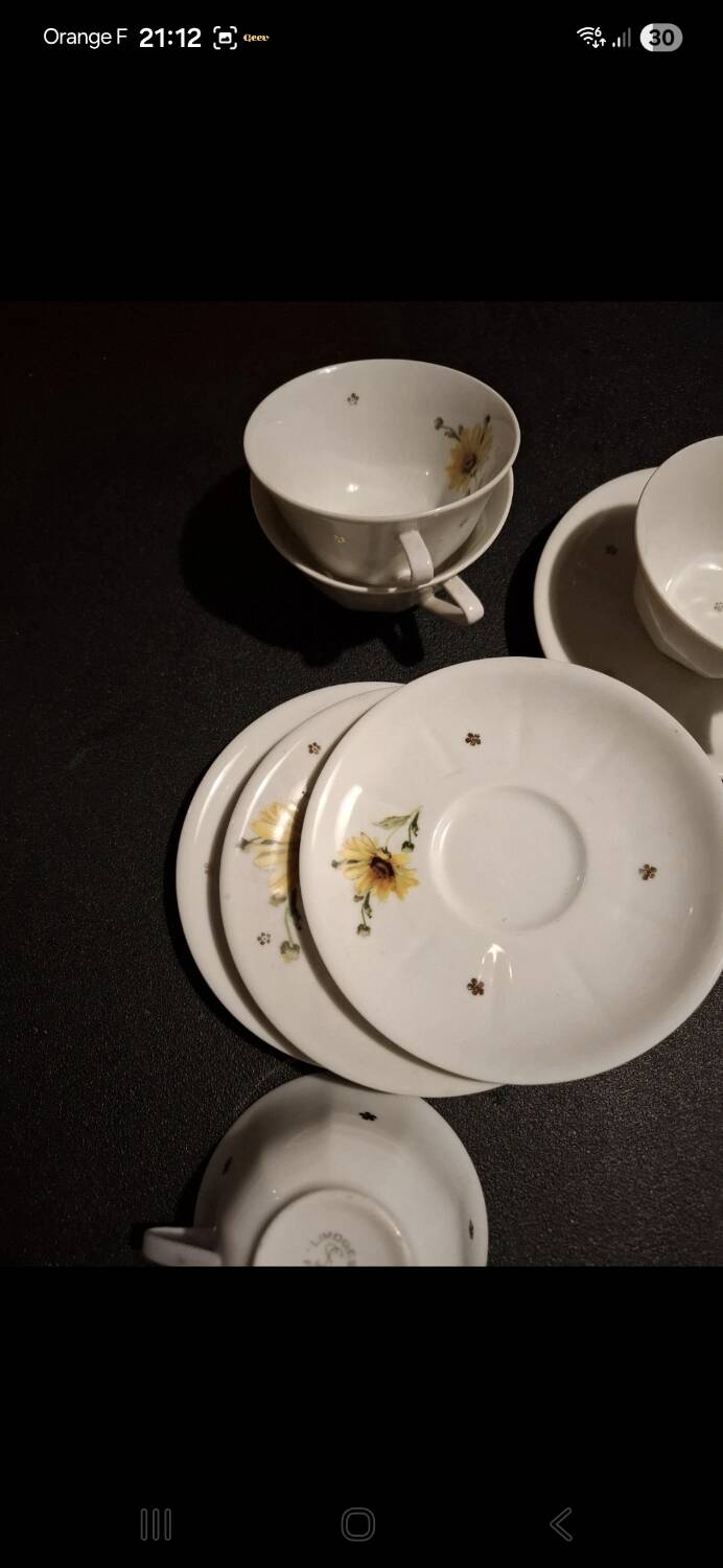 Fine porcelain coffee cups