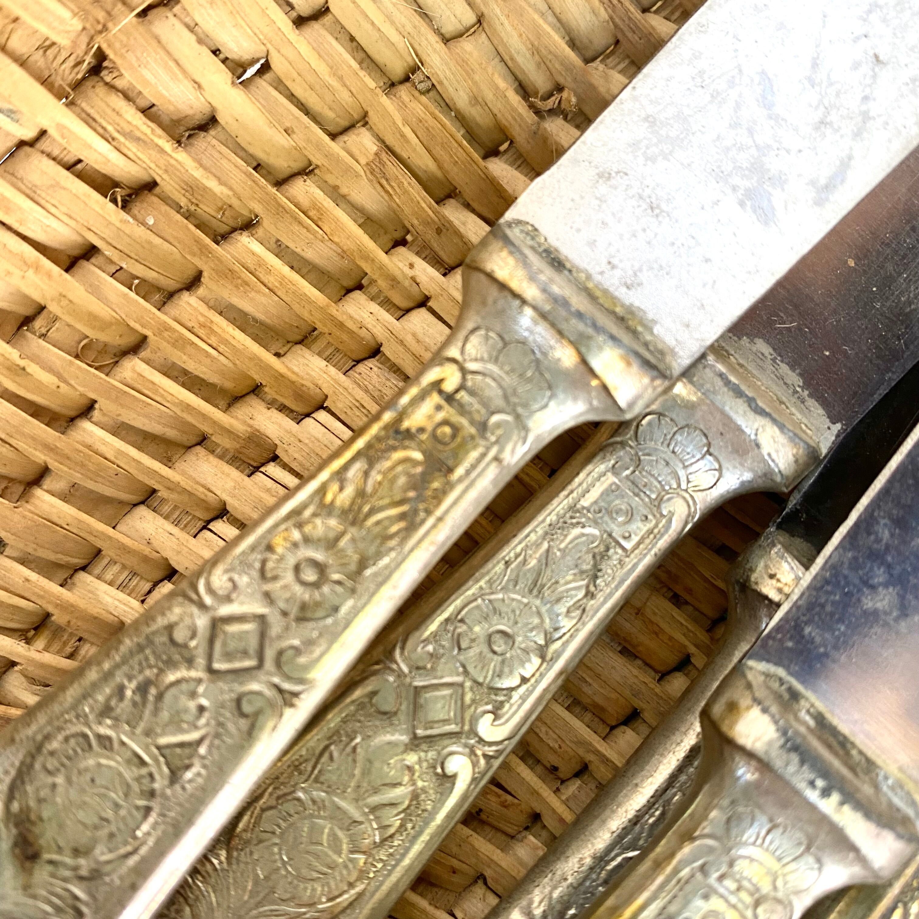 Old silver metal slopes