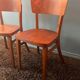 Paire chaise bistrot bois Thonet année 50/60