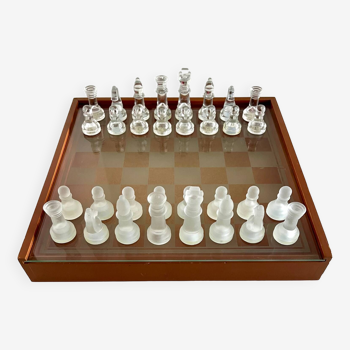 Glass Chess Board with Box