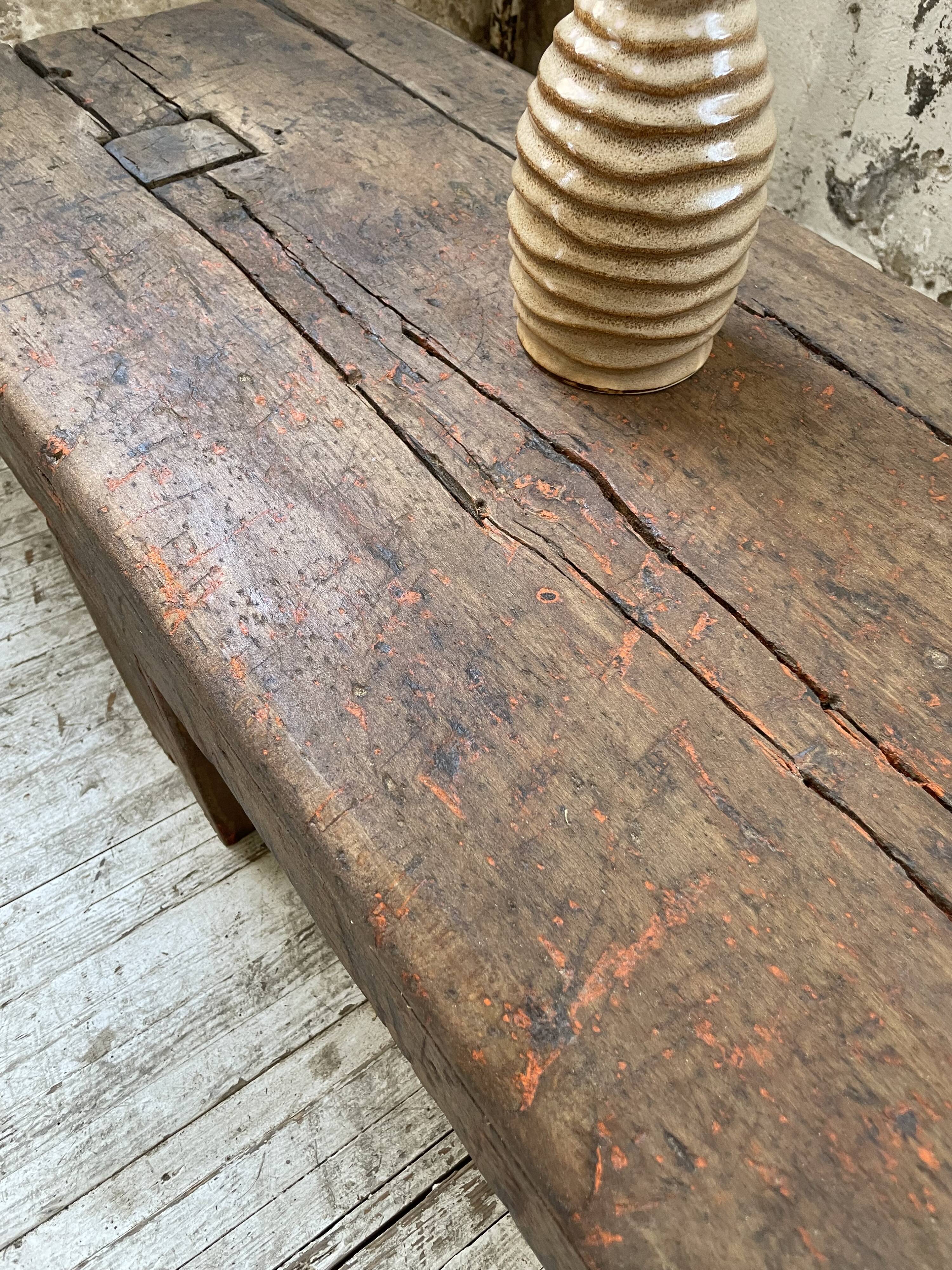 Workbench bench coffee table solid oak XXL