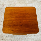 Three-shelf side table in teak and brass 60/70s