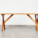Pine dining table 1970s