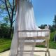 Vintage solid wood cradle carpenter