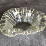 Cendrier, vide-poche Blenko en verre moderniste design brutaliste, 1960