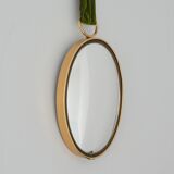 Small oval domed mirror / witch's eye 1960 vintage