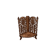 Antique French Walnut Corner Wall Console, late 1800s