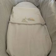 Antique rattan cradle in very good condition. Sold with or without upholstery.
