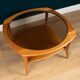 Retro Teak 1960s Jentique Teak & Glass Coffee Table