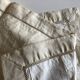 Pair of woven raw linen canvas pillowcases