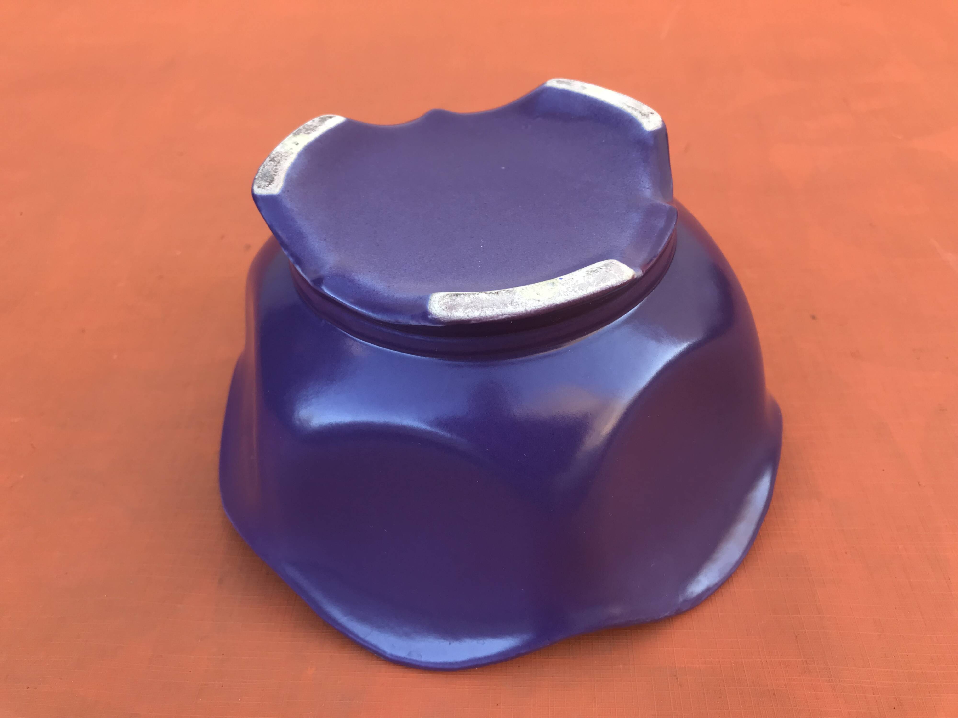 Polylobe Ceramic Planter / Decorative Pot on Pedestal