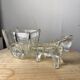 Vintage horse and cart glass trinket dish