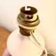 Pied de lampe vintage en opaline