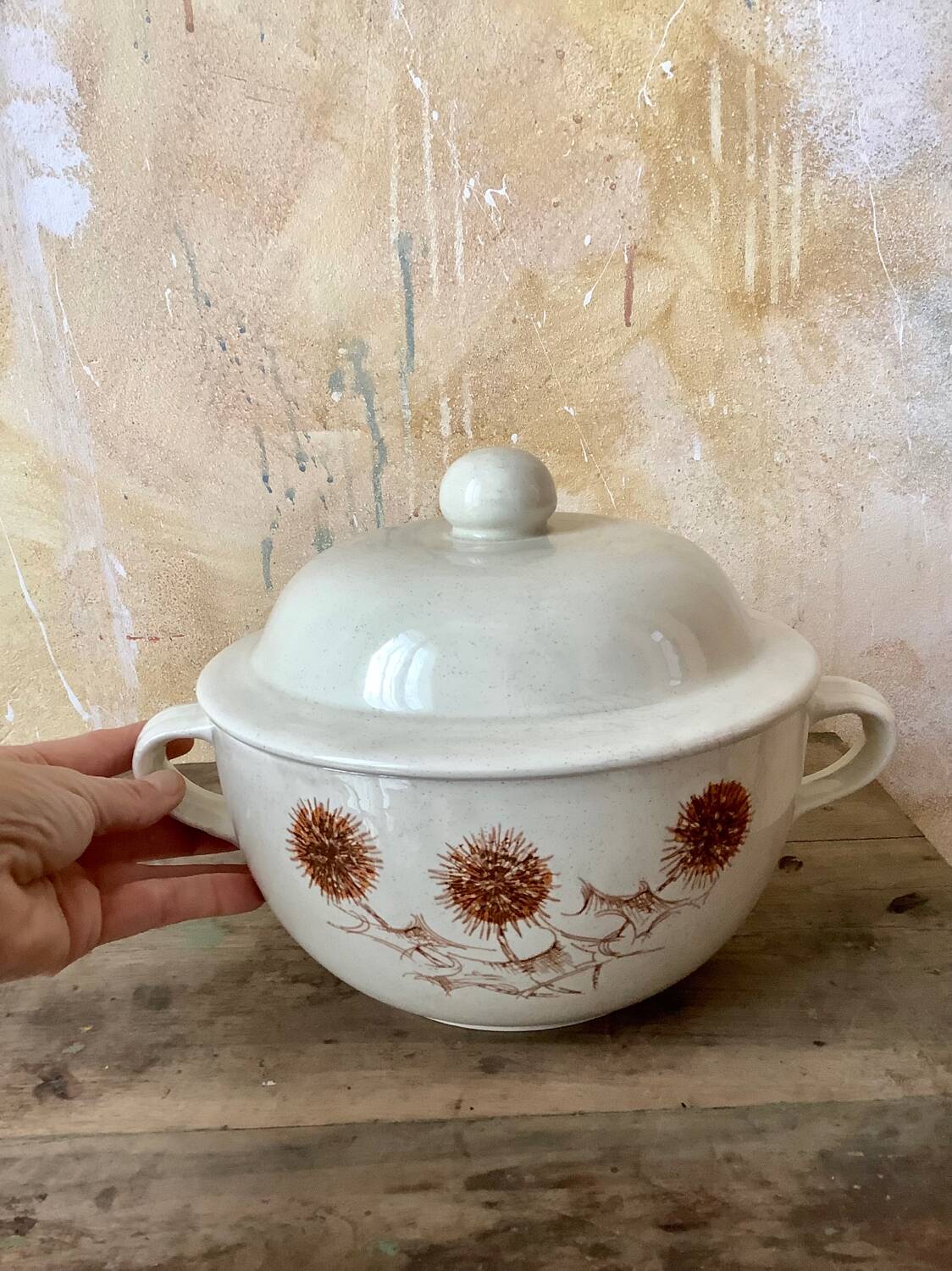 Sarreguemines thistle tureen