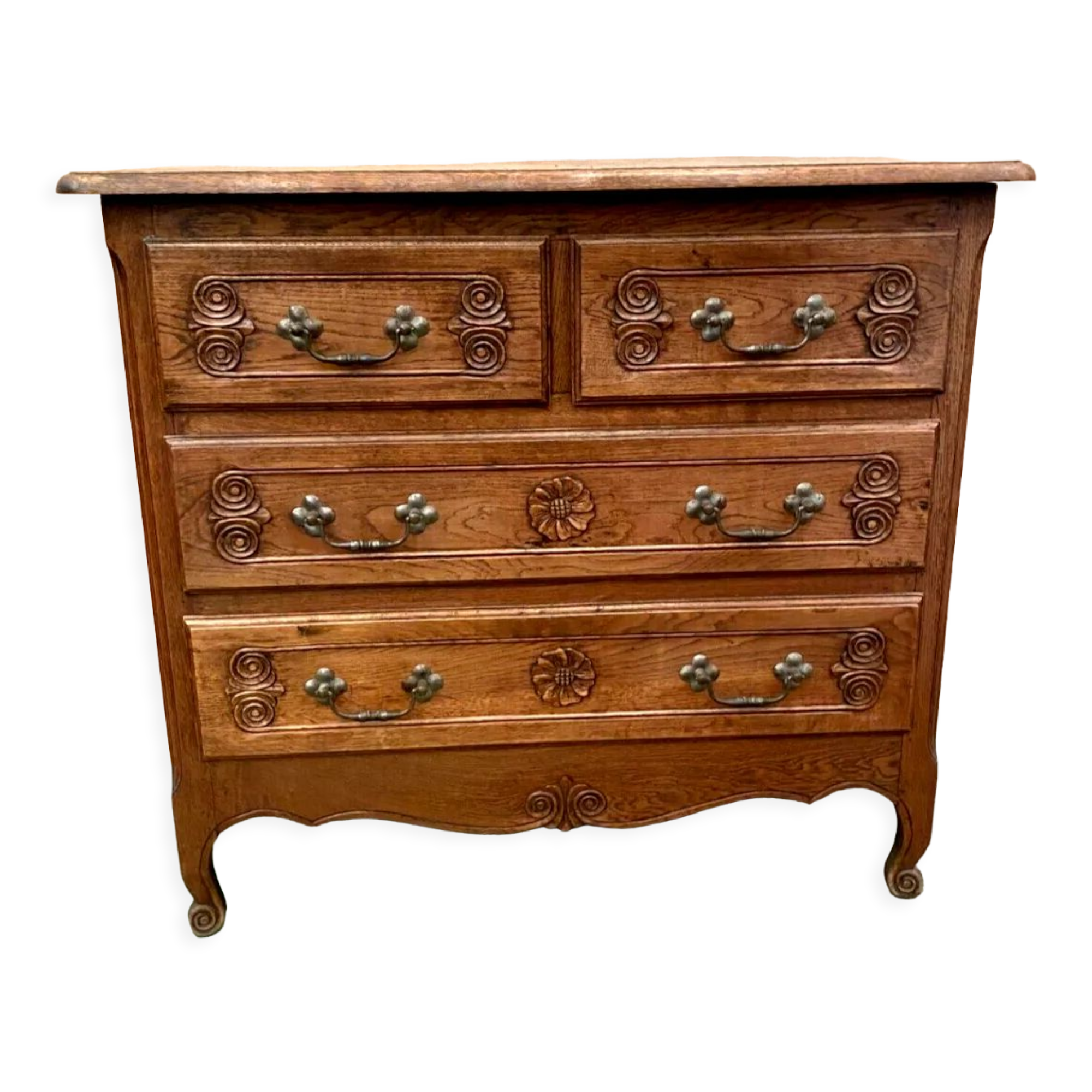 Neo rustic chest of drawers Louis XV XX century