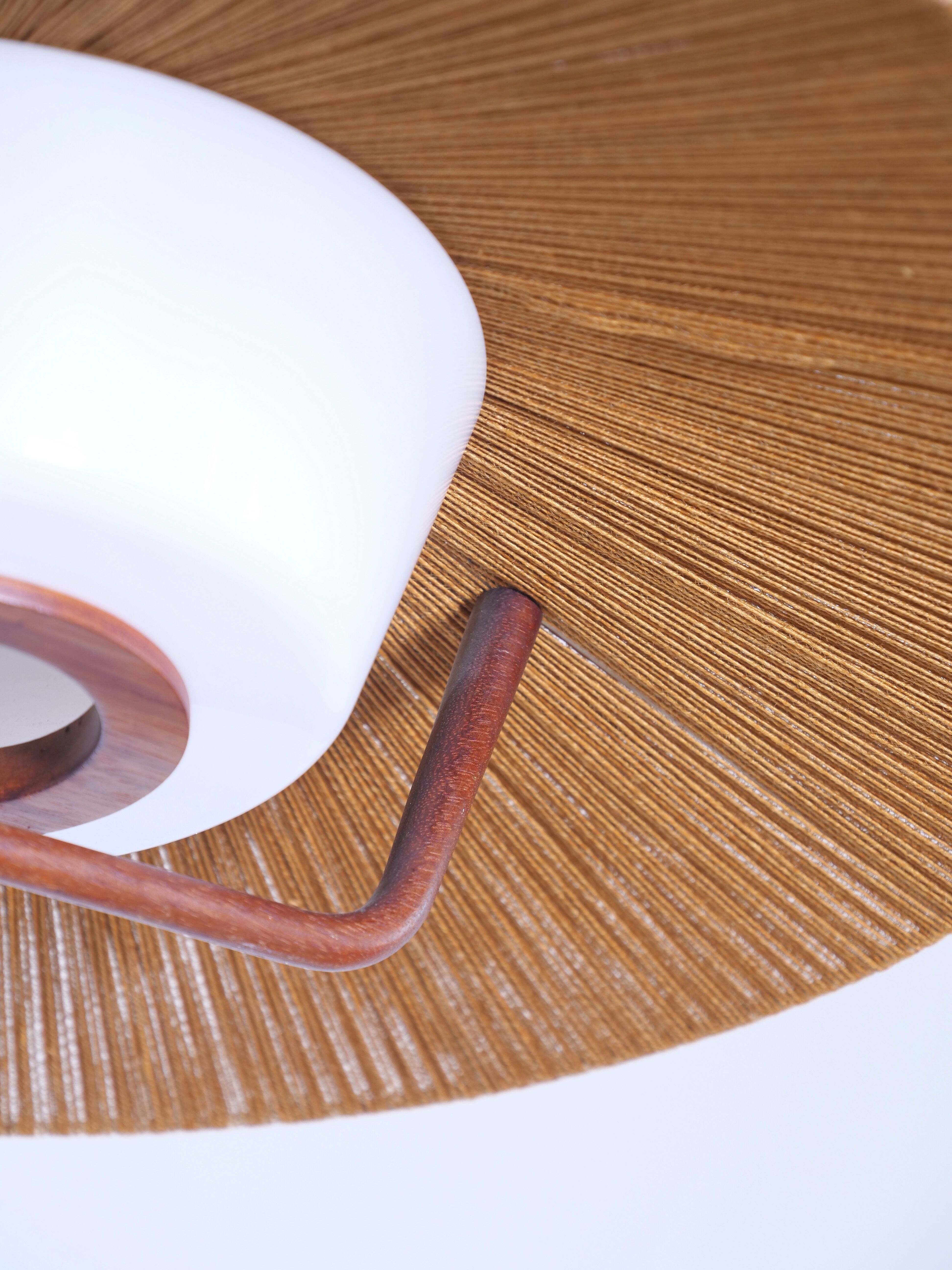 Rope and teak teak hanging lamp teuchde leuchten