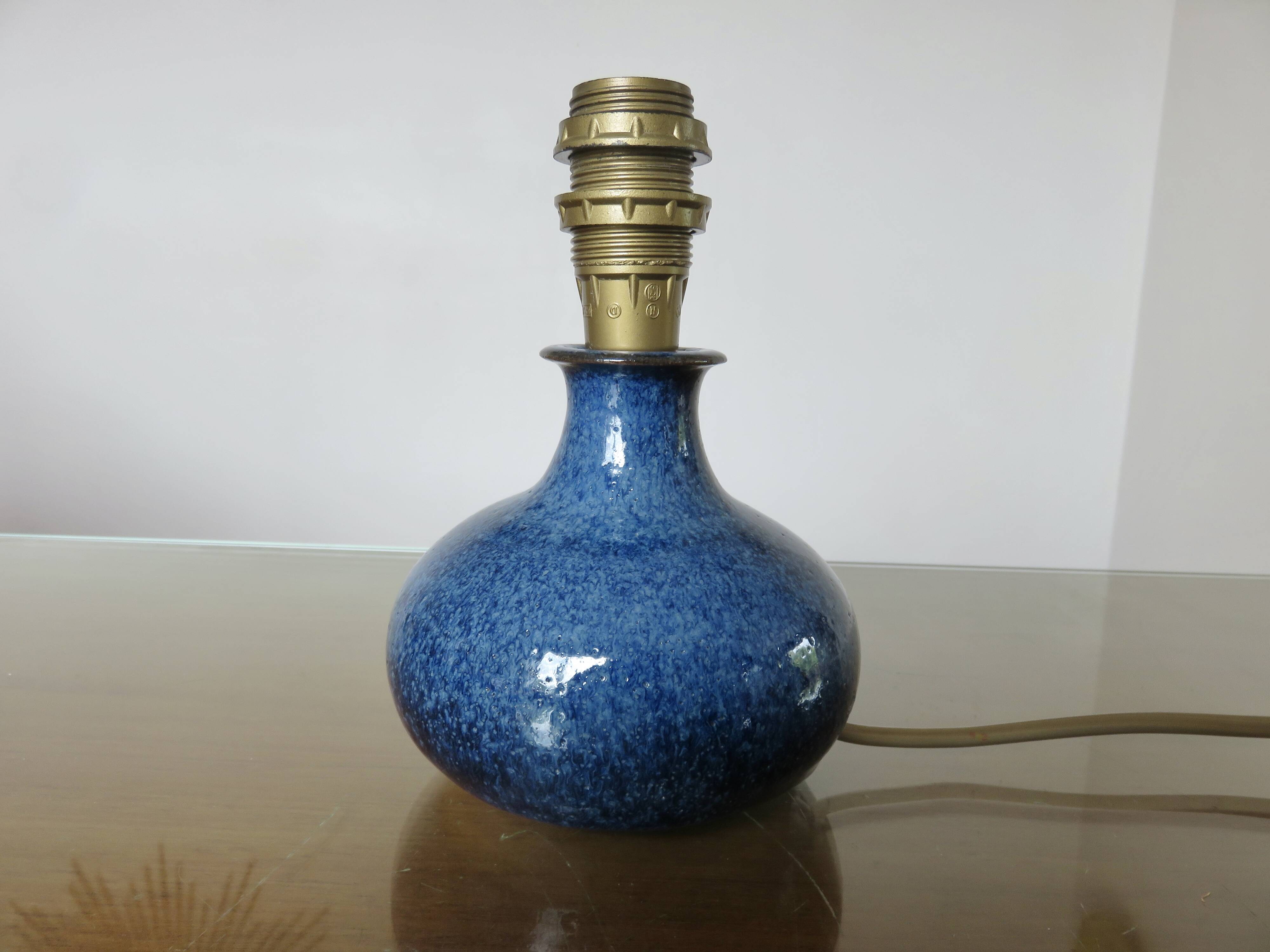 Small glazed stoneware lamp, 1960