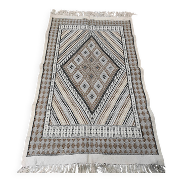 Tapis margoum tissé mains en laine naturelle