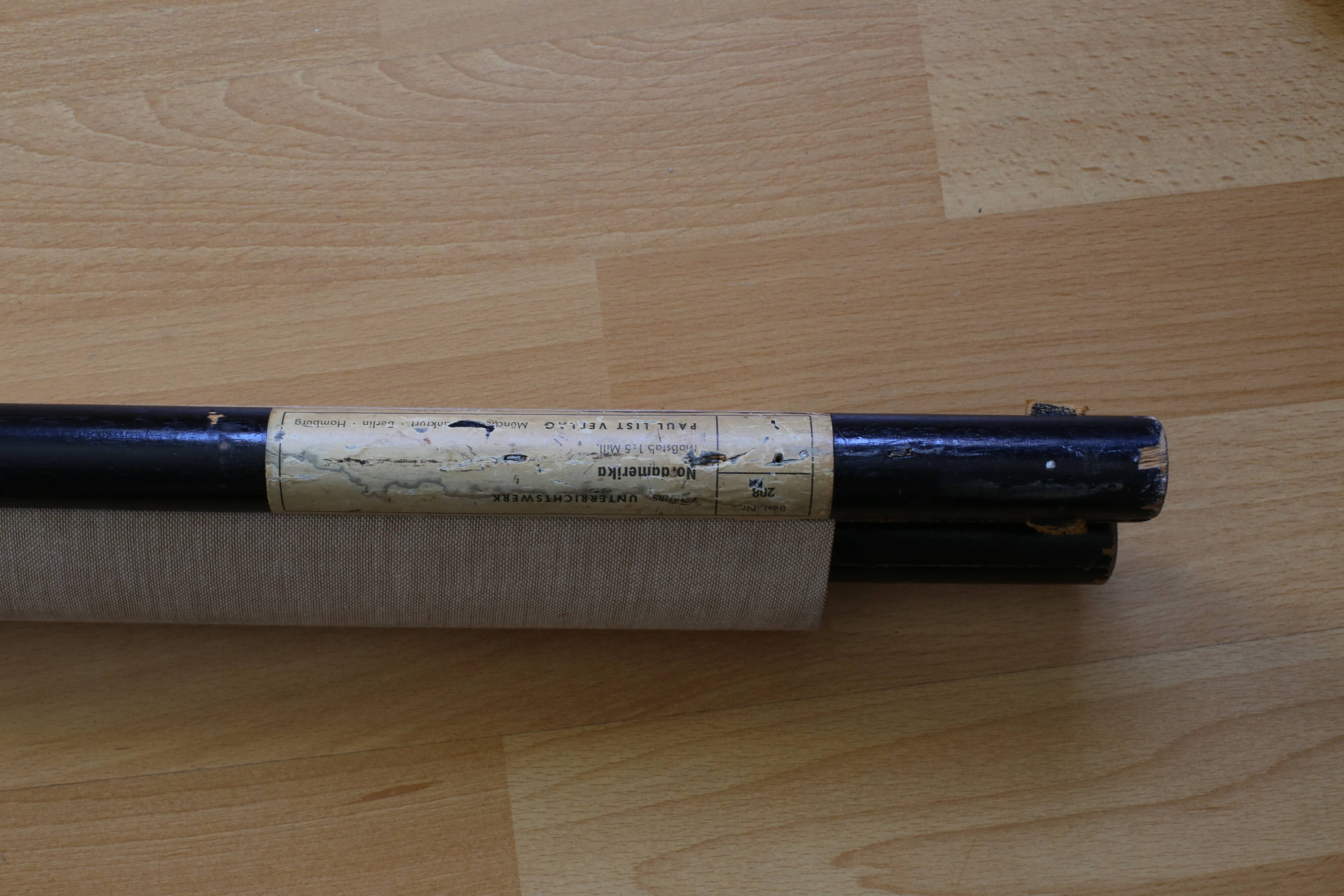 Carte murale de géographie allemande