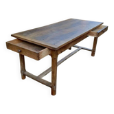 Table de ferme en noyer - XIXè