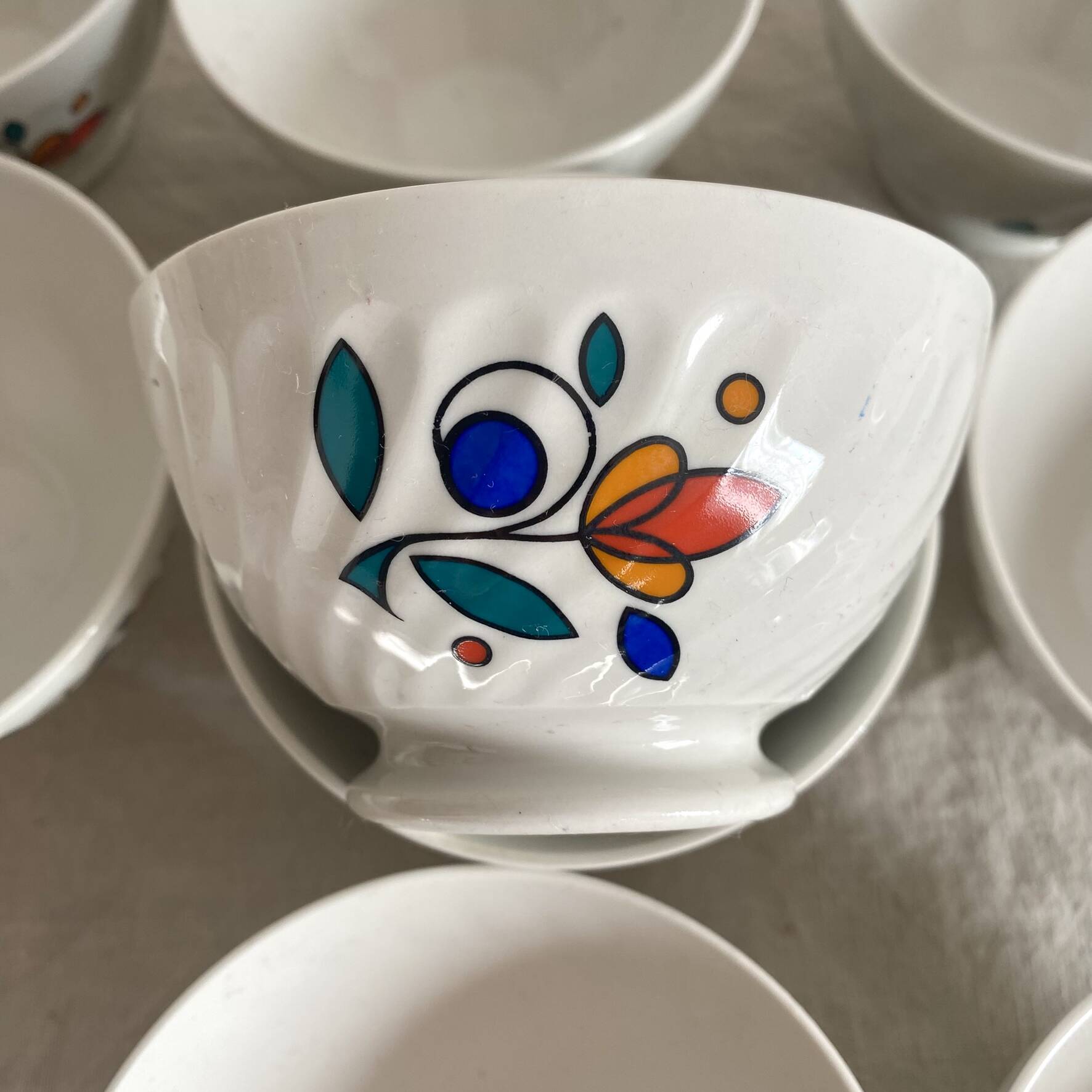 Small bowls Sarreguemines 1970s