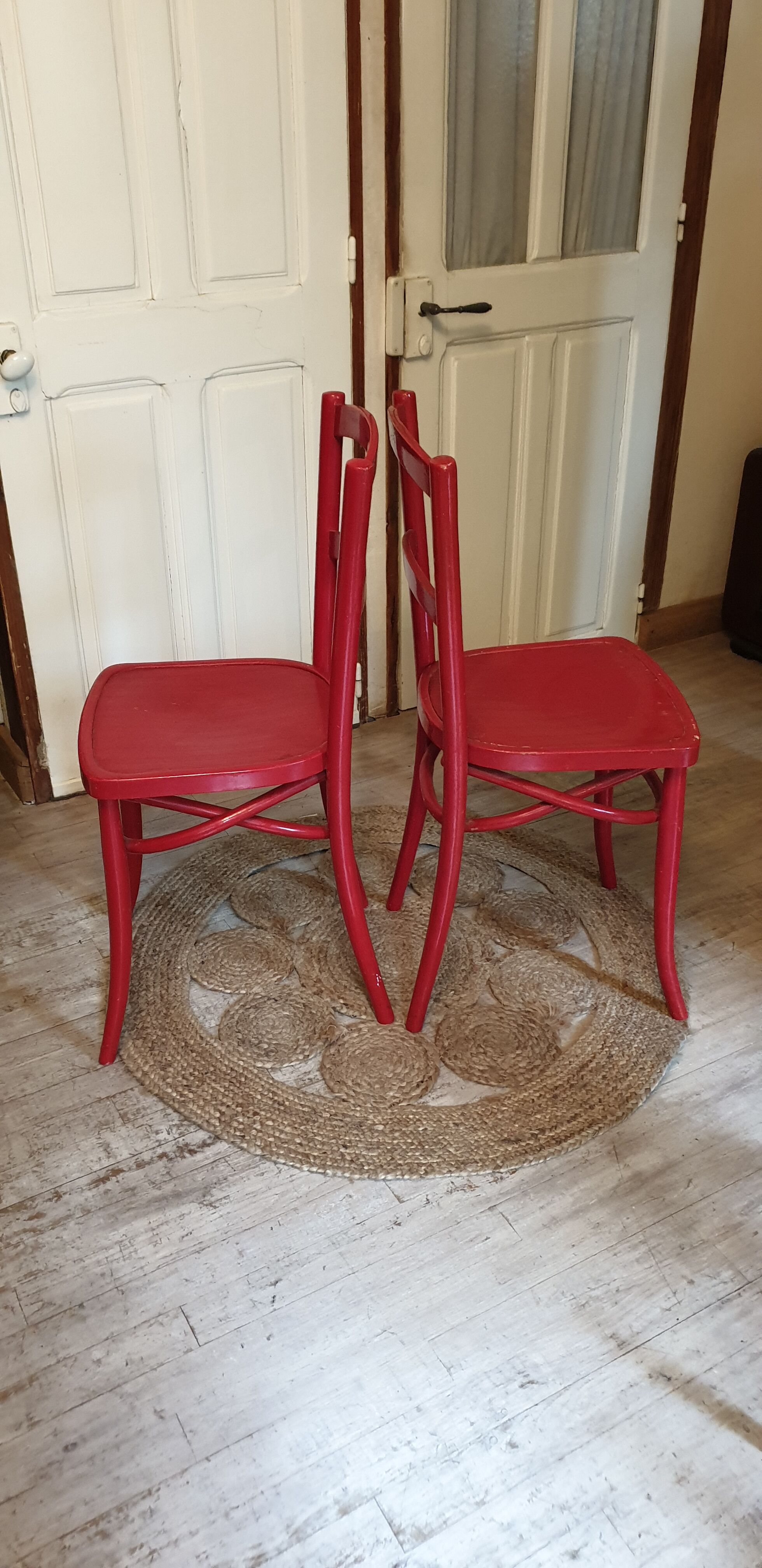 Pair of bistro chairs