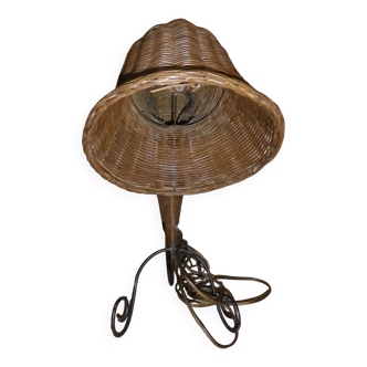 rattan table lamp