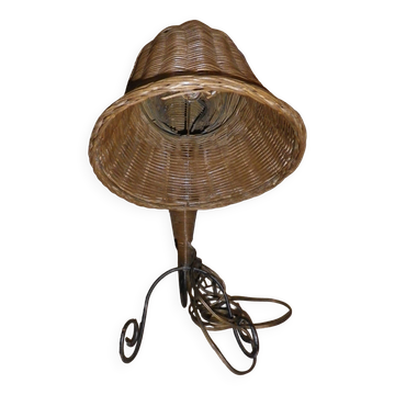 rattan table lamp