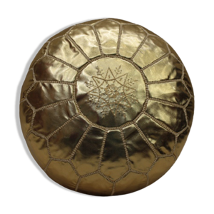 pouf marocain en cuir