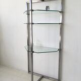 Bibliothèque en verre de Peter Ghyzy, modèle pionnier