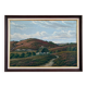 Antique original landscape oil painting, signed countryside art