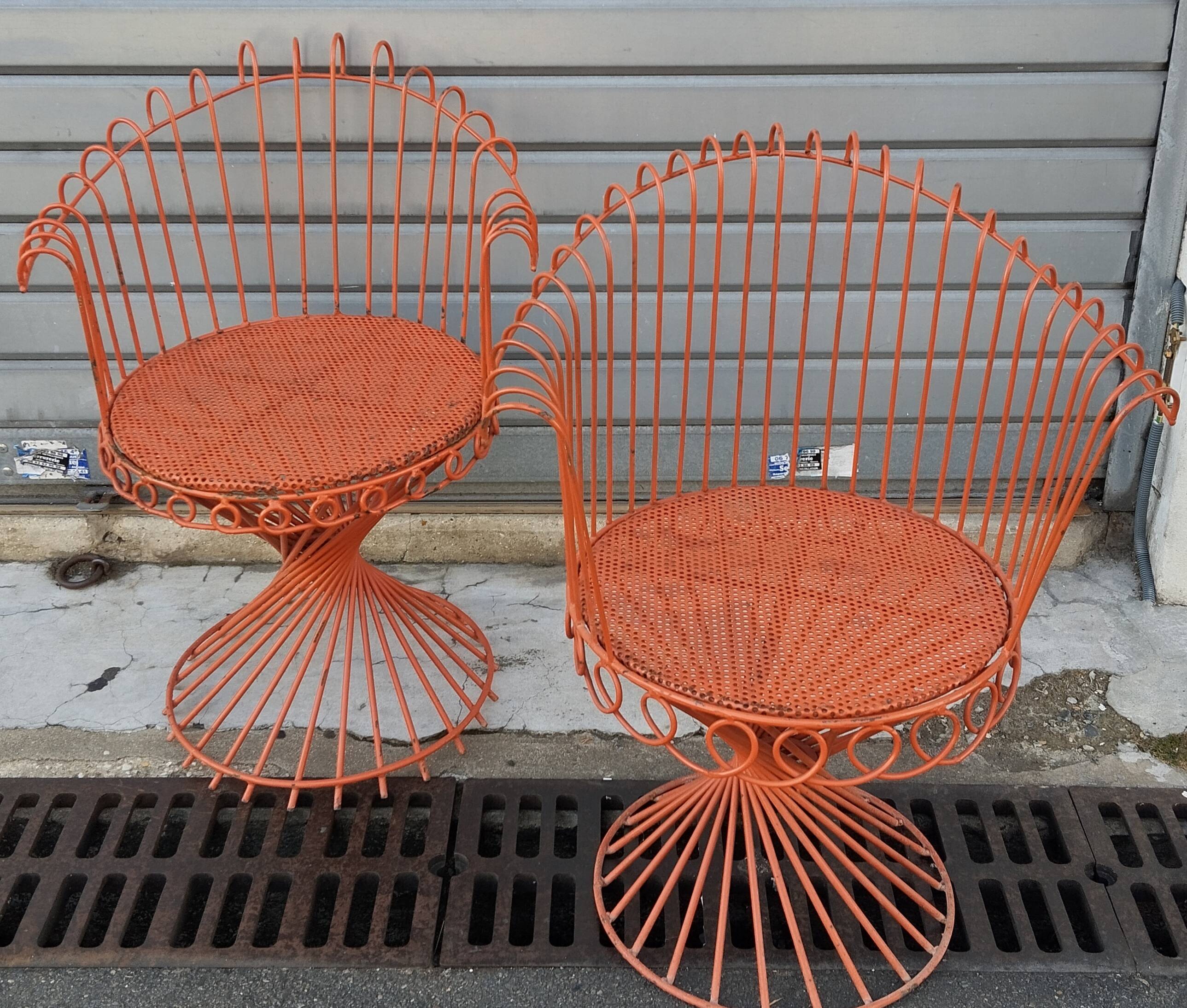 Pair of MATÉGOT armchairs