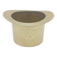 Ice Bucket Champagne Cooler Top Hat Vintage Brass