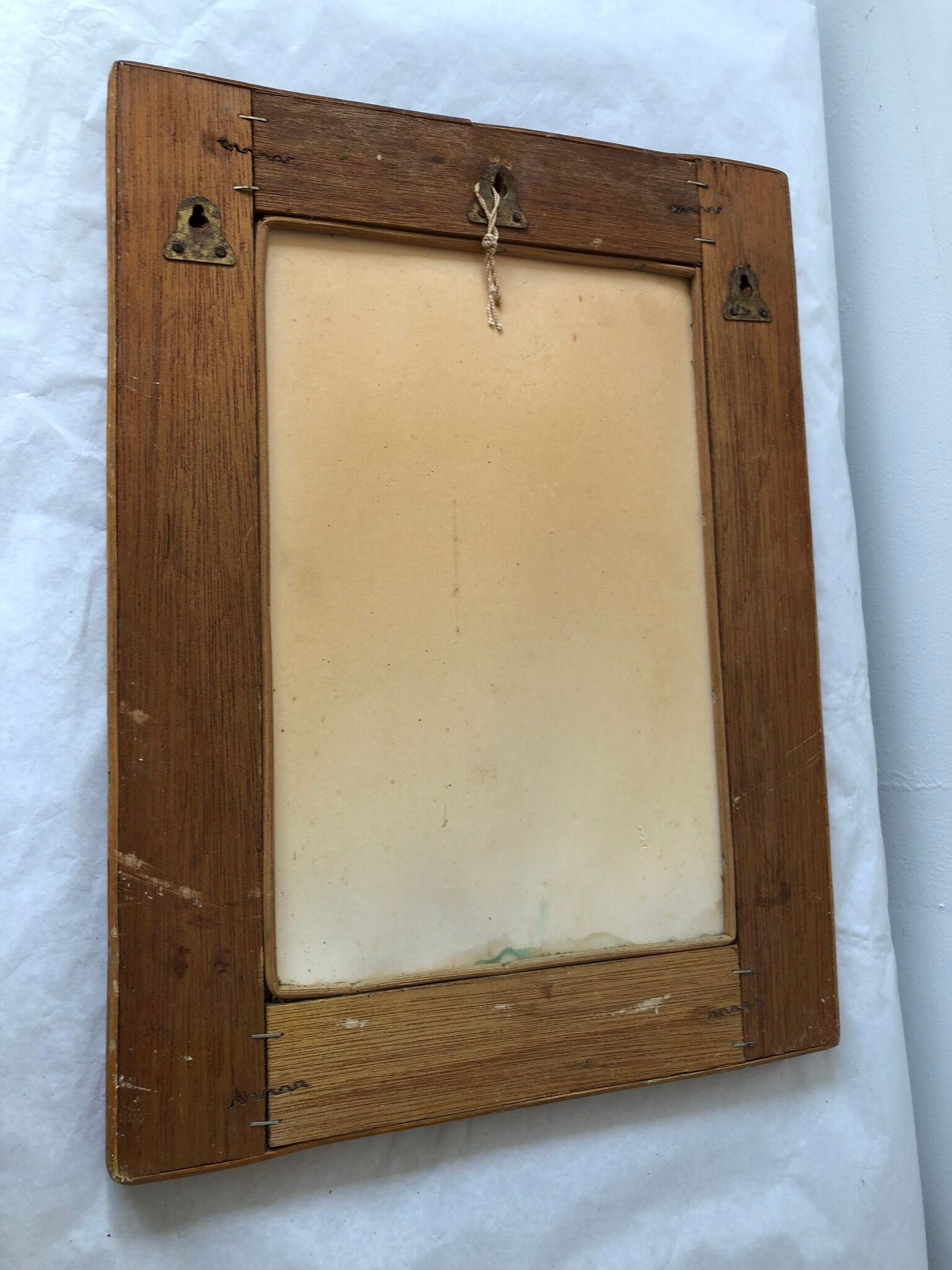 Mirror rattan rectangular 70 40x31cm