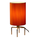 Lampe de table Artiforte du milieu du siècle avec abat-jour en textile orange, Pays-Bas, années 1950