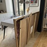 Miroir laiton doré 190x95cm forme organique