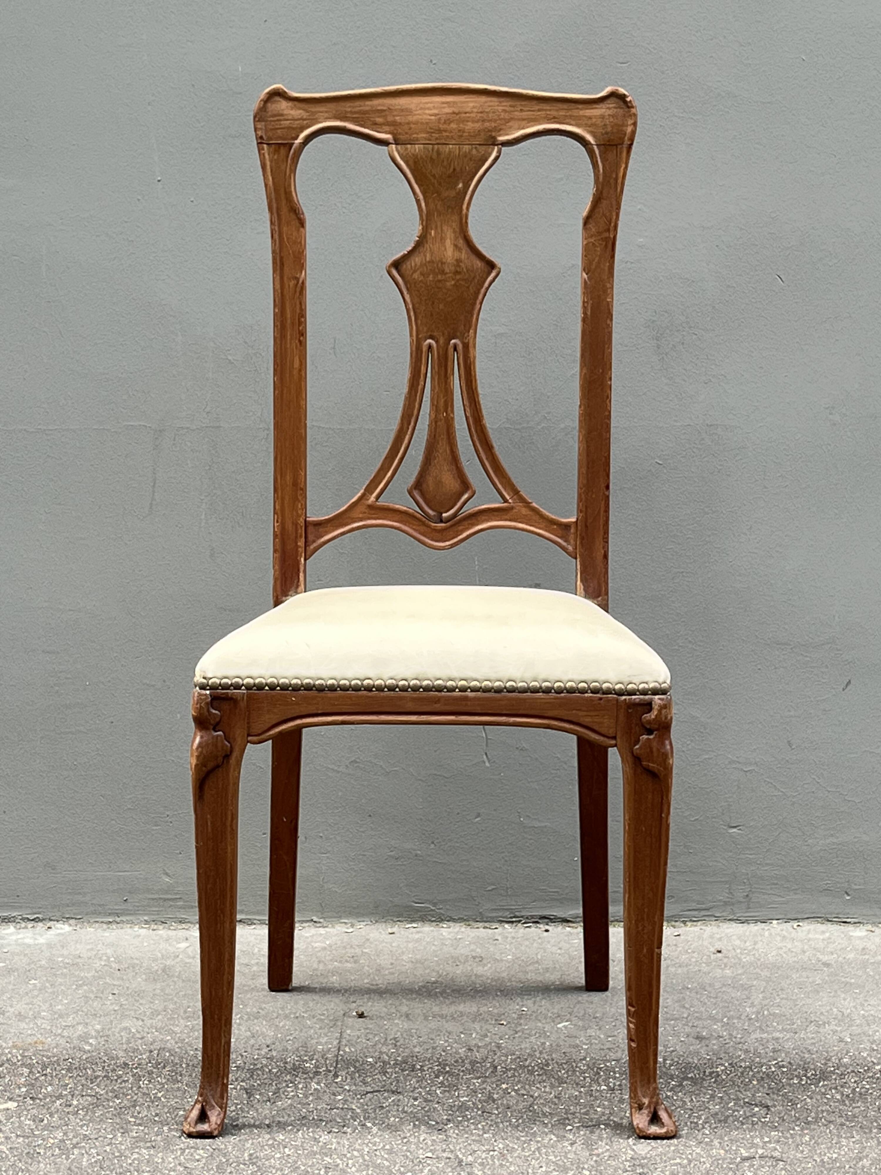 Chaise Art Nouveau, années 1900