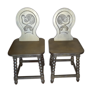 paire de chaises empire
