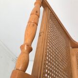 Pair vintage cannesy folding chairs