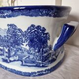 Large 20th century English glazed and enamelled earthenware planter