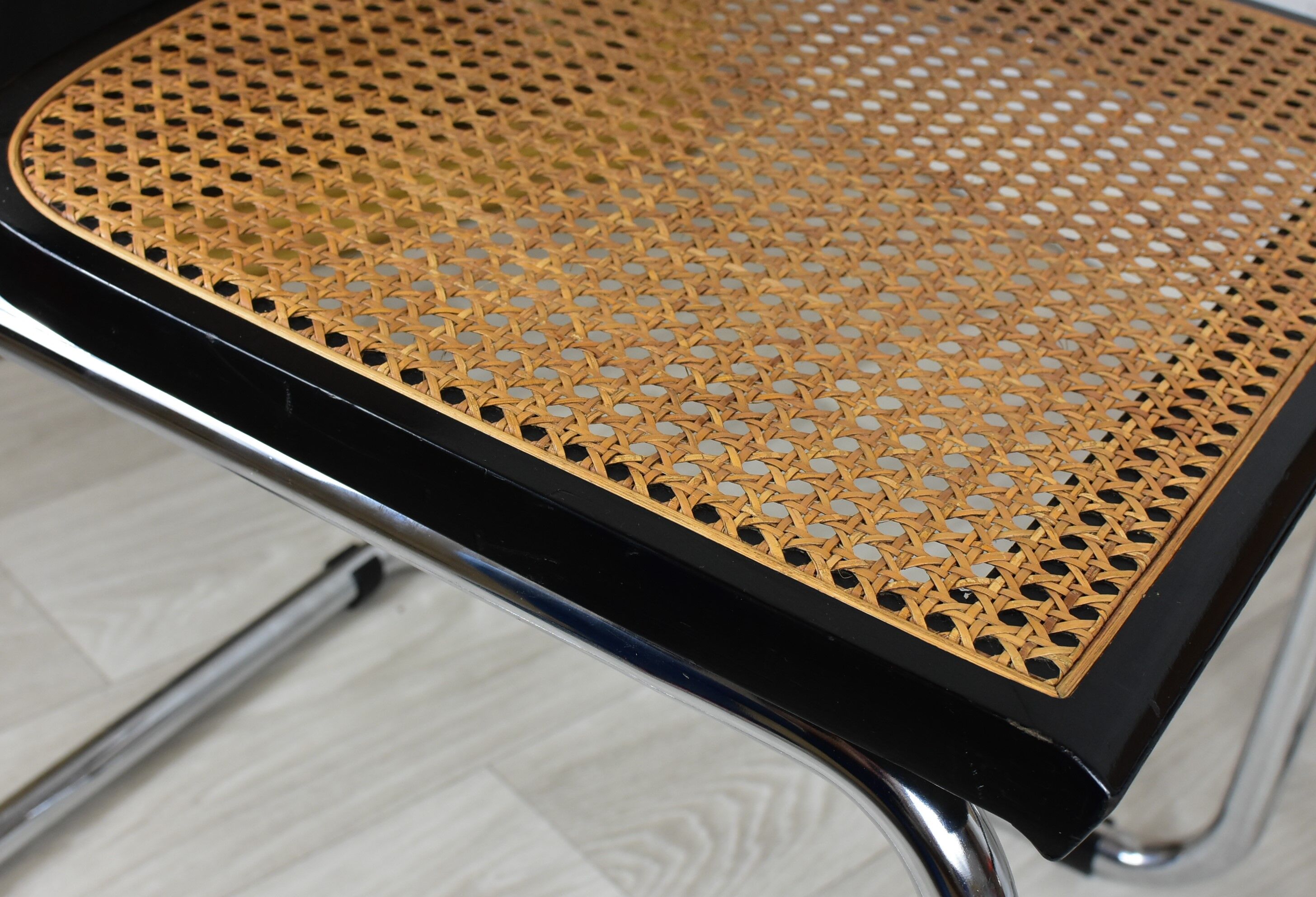 Pair of vintage chairs B32 Marcel Breuer, black