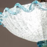 Set of 2 Charming Italian Blu Murano Glass Ceiling Fixture, Murano, 1970