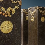 Ancient neoclassical poplar columns, Italy, 18th century