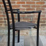 Set of 4 Italian design armchairs from the 80s