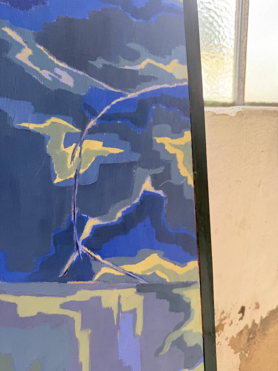 Saunière Audouze XL blue jar painting